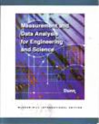 MEASUREMENT AND DATA ANALYSIS FOR ENGINEERING AND SCIENCE