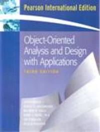 OBJECT-ORIENTED ANALYSIS AND DESIGN WITH APPLICATIONS