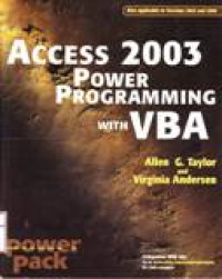 ACCESS 2003 POWER PROGRAMMING WITH VBA