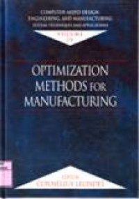 OPTIMIZATION METHODS FOR MANUFACTURING