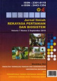 JURNAL ILMIAH REKAYASA PERTANIAN DAN BIOSISTEM