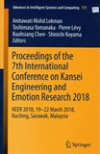 PROCEDDINGS OF THE 7TH INTERNATIONAL CONFERENCE ON KANSEI ENGINEERING AND EMOTION RESEARCH 2018