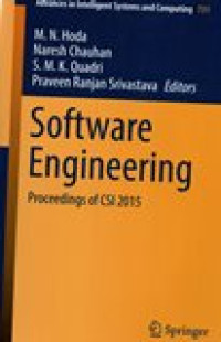 Software Engineering , Proceedings of CSI 2015