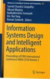 INFORMATION SYSTEMS DESIGN AND INTELLIGENT APPLICATION