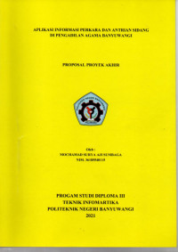 APLIKASI PERKARA DAN ANTRIAN SIDANG DIPENGADILAN BANYUWANGI