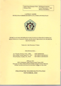 Pemetaan Dan Penerapan Blue Ocean Strategy Sebagai Desa Wisata Unggul Pada Kawasan Triangle Of Diamond Banyuwangi