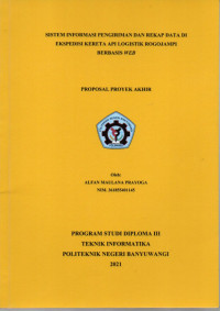 SISTEM INFORMASI PENGIRIMAN DAN REKAP DATA DI EKSPEDISI KERETA API LOGISTIK ROGOJAMPI BERBASIS WEB