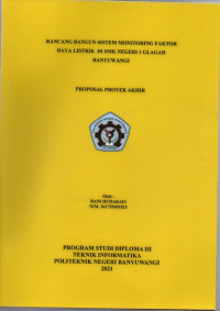 RANCANG BANGUN SISTEM MONITORING FAKTOR DAYA LISTRIK DI SMK NEGRI 1 GLAGAH BANYWUANGI