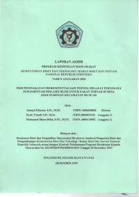PKM Peningkatan Produktivitas Sapi Potong Melalui Teknologi Suplementasi Molases Blok Untuk Pakan Ternak Di Desa Kedungringin Kecamatan Muncar