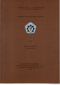 PROPOSAL MAGNG KERJA INDUSTRI CV CITA NASIONAL SEMARANG