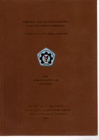 PROPOSAL MAGANG KERJA INDUSTRI PT. KEPURUN PAWANA INDONESIA