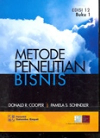 METODE PENELITIAN SISNIS BUKU 1

540.1.01
METODE PENELITIAN BISNIS