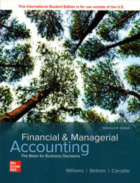 FINANCIAL & MANAGERIAL ACCOUNTING