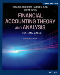 FINANCIAL ACCOUNTING THEORY AND ANALYSIS