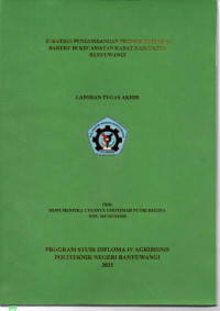 STRATEGI PENGEMBANGAN PRODUK ROTI DIVA BAKERY KECAMATAN KABAT KABUPATEN BANYUWANGI