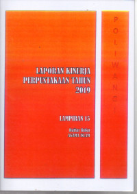 LAPORAN TAHUNAN KINERJA UNIT PERPUSTAKAAN  TAHUN 2019 LAMPIRAN 15 DAFTAR BUKU AGAMA ISLAM