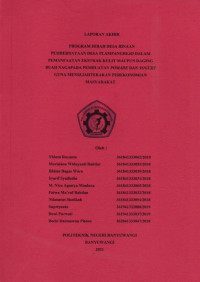 LAPORAN AKHIR PROGRAM HIBAH DESA BINAAN PEMBERDAYAAN DESA PLAMPANGREJO DALAM PEMANFAATAN EKSTRAK KULIT MAUPUN DAGING BUAH NAGA PADA PEMBUATAN POMADE DAN YOGURT GUNA MENSEJAHTERAKAN PEREKONOMIAN MASYARAKAT)