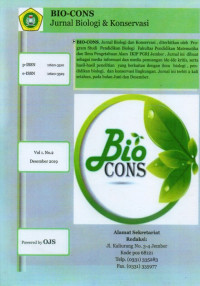 BIO-CONS JURNAL BIOLOGI DAN KONSERVASI (PREFERENSI KONSUMEN TERHADAP TELUR ITIK ASIN YANG DI PERKAYA DENGAN EKSTRAK DAUN BELUNTAS DAN KULIT MANGGIS)