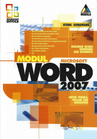 MODUL MICROSOFT WORD 2007 UNTUK PEMULA, PEJAR DAN MAHASISWA