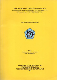 RANCANG BANGUN APLIKASI TRANSAKSI DAN PEMINJAMAN TABUNG OKSIGEN UNTUK UMKM CV ISWARA TIGA PUTRA BERBASIS WEB