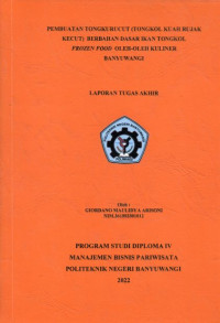 PEMBUATAN TONGKURUCUT (TONGKOL KUAH RUJAK KECUT) BERBAHAN DASAR IKAN TONGKOL FROZEN FOOD OLEH-OLEH KULINER BANYUWANGI