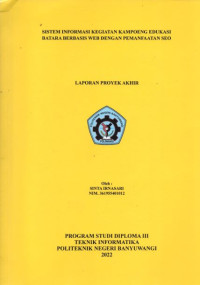 SISTEM INFORMASI KEGIATAN KAMPOENG EDUKASI BATARA BERBASIS WEB DENGAN PEMANFAATAN SEO