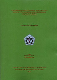 ANALISIS KELAYAKAN FINANSIAL HOME INDUSTRY BINTANG JAYA MANDIRI DI DESA SUMBERSARI KECAMATAN SRONO