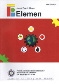 JURNAL TEKNIK MESIN ELEMEN (MEMPREDIKSI NILAI KEKASARAN PERMUKAAN DENGAN BESARNYA GETARAN AMPLITUDO PADA GERAK CROSS FEED PROSES GERINDA DATAR DENGAN MATERIAL HARDENED TOOL STEEL SKD11