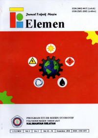 JURNAL TEKNIK MESIN ELEMEN (PKM DESA GITIK DALAM PENINGKATAN PRODUKSI INDUSTRI RUMAH TANGGA TAHU