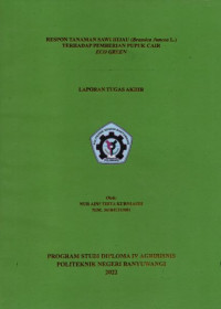 RESPON TANAMAN SAWI HIJAU (BRASSICA JUNCEA L) TERHADAP PEMBERIAN PUPUK CAIR ECO GREEN