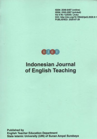 INDONESIAN JOURNAL OF ENGLISH TEACHING