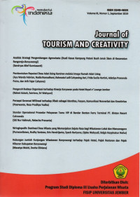 JOURNAL OF TOURISM AND CREATIVITY (ANALISIS STRATEGI PENGEMBANGAN AGROWISATA (STUDI KASUS KAMPUNG PETANI BUAH JERUK SIAM DI KECAMATAN BANGOREJO-BANYUWANGI