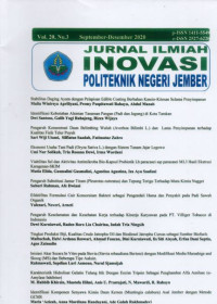 JURNAL ILMIAH INOVASI POLITEKNIK NEGERI JEMBER (PENGARUH KONSENTRASI DAUN BELIMBING WULUH (AVERHOA BILIMBI L) DAN LAMA PENYIMPANAN TERHADAP KUALITAS FISIK TELUR PUYUH)