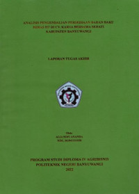 ANALISIS PENGENDALIAN PERSEDIAAN BAHAN BAKU BERAS HT DI CV.KARYA BERSAMA SEHATI KABUPATEN BANYUWANGI