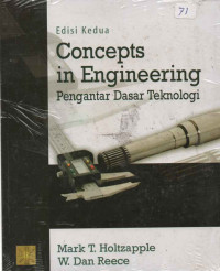 CONCEPTS IN ENGINEERING (PENGANTAR DASAR TEKNOLOGI)