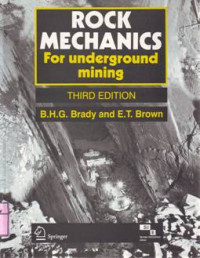 ROCK MECHANICS FOR UNDERGROUND MINING