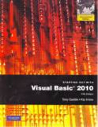 STARTING OUT WITH VISUAL BASIC 2010