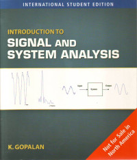 INTRODUCTION TO SIGNAL AND SYSTEM ANALYSIS