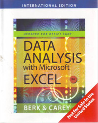 DATA ANALYSIS WITH MICROSOFT EXCEL (UPDATED FOR OFFICE 2007)