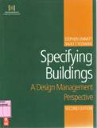 SPECIFYING BUILDINGS A Design Management Perspective