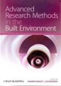 ADVANCED RESEARCH METHODS IN THE BUILT ENVIRONMENT