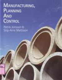 MANUFACTURING, PLANNING AND CONTROL