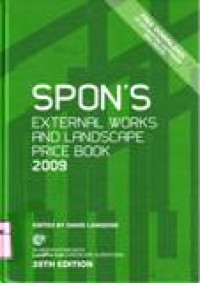 SPON'S EXTERNAL WORKS AND LANDSCAPE PRICE BOOK