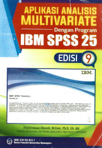 APLIKASI ANALISIS MULTIVARIATE DENGAN PROGRAM IBM SPSS 25