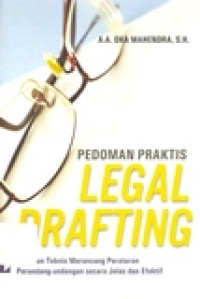 PEDOMAN PRAKTIS LEGAL DRAFTING