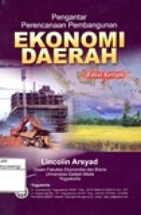 PENGANTAR PERENCANAAN PEMBANGUNAN EKONOMI DAERAH