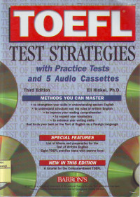 TOEFL TEST STRATEGIES WITH PRACTICE  TEST AND 5 AUDIO CASSETTES