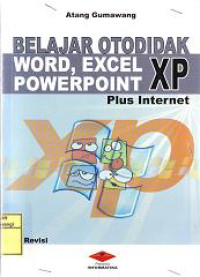 BELAJAR OTODIDAK WORD,EXCEL,POWERPOINT XP PLUS INTERNET