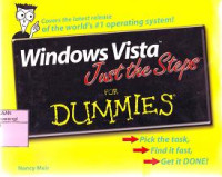 WINDOWS VISTA Just The Steps FOR DUMMIES