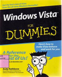 WINDOWS VISTA FOR DUMMIES